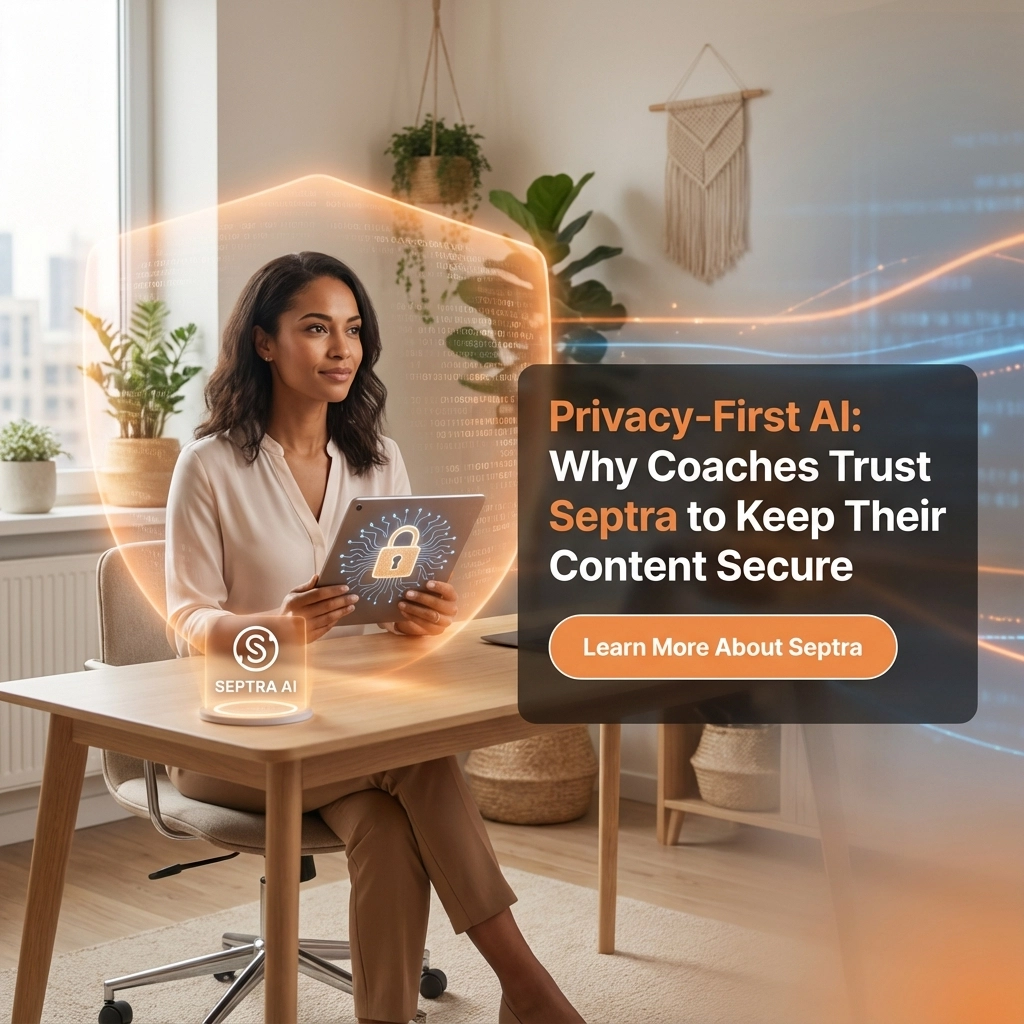 Privacy-First AI: Why Coaches Trust Septra to Keep Their Content Secure
