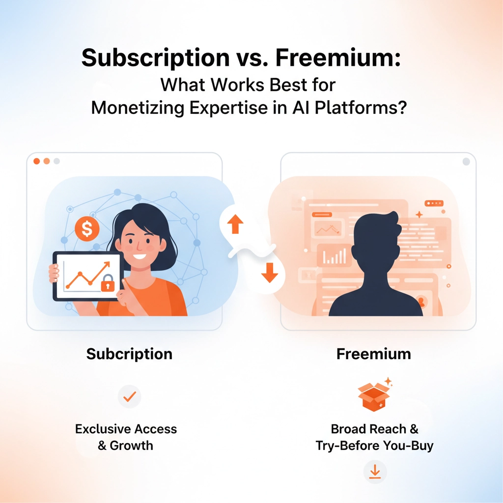 Subscription vs. Freemium: What Works Best for Monetizing Expertise in AI Platforms?