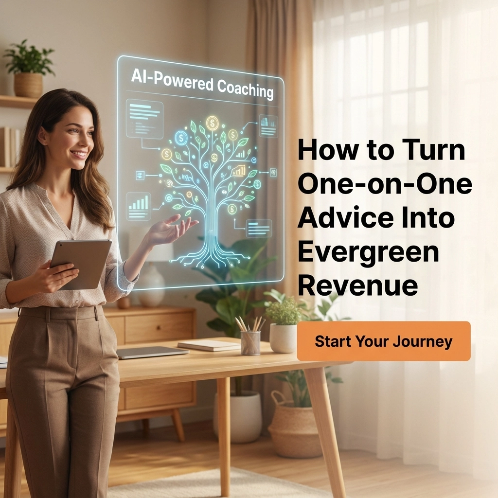 AI-Powered Coaching: How to Turn One-on-One Advice Into Evergreen Revenue